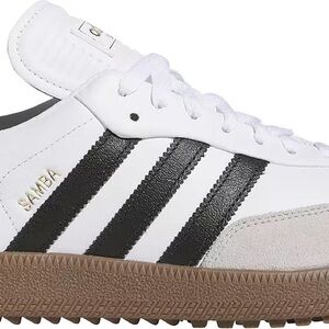 Samba Golf Adidas White and Black Sneakers with Signature Stripes
